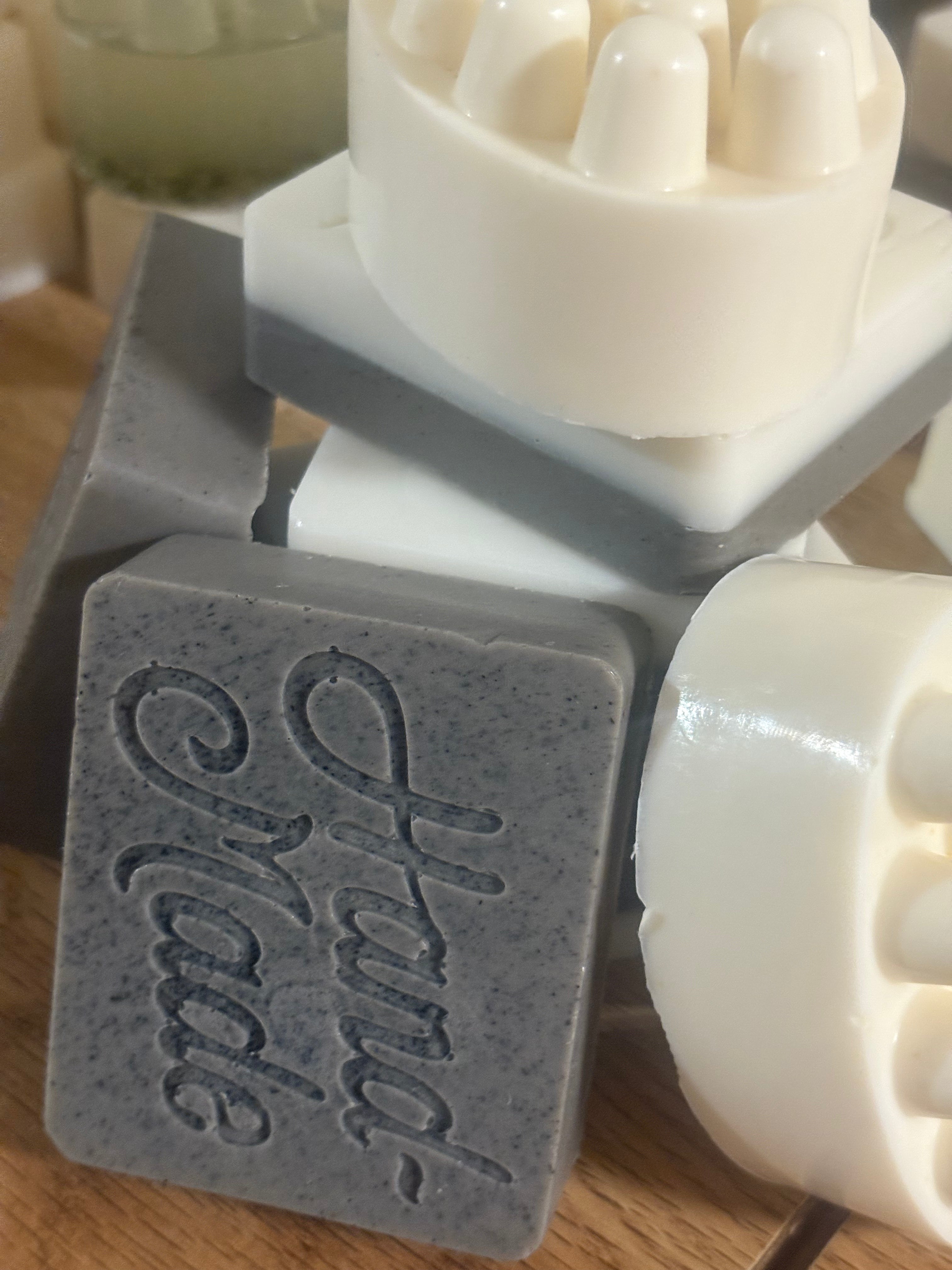 Hand made Charcoal and Coffee exfoliating Soap