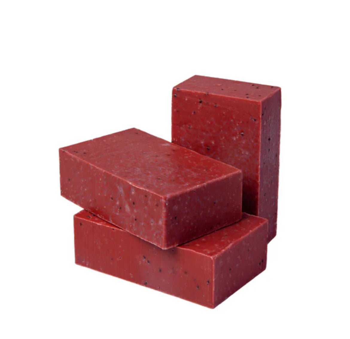 Winter Spice Crackle Soap • Holiday Spice Bar • Pine + Cinnamon + Orange • Rustic Cranberry Seed Soap